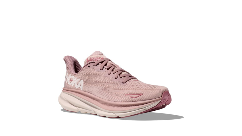 Hoka Clifton 9 Road Running Shoes - Womens, Pale Mauve/Peach Whip, 12B, 1127896-PMPW-12B