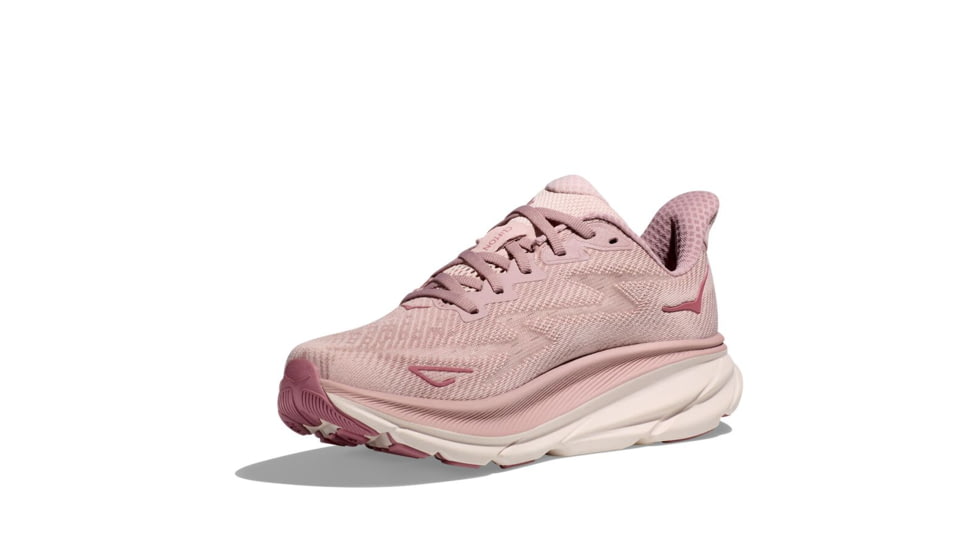 Hoka Clifton 9 Road Running Shoes - Womens, Pale Mauve/Peach Whip, 12B, 1127896-PMPW-12B