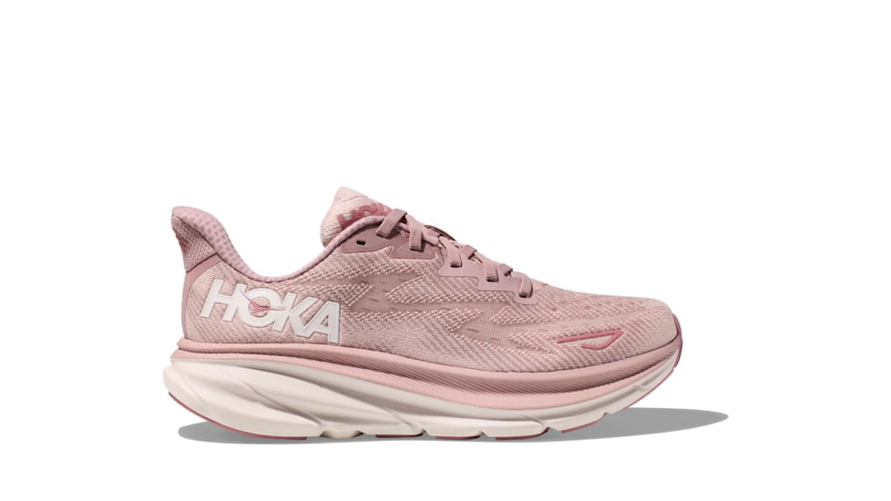Hoka Clifton 9 Road Running Shoes - Womens, Pale Mauve/Peach Whip, 12B, 1127896-PMPW-12B