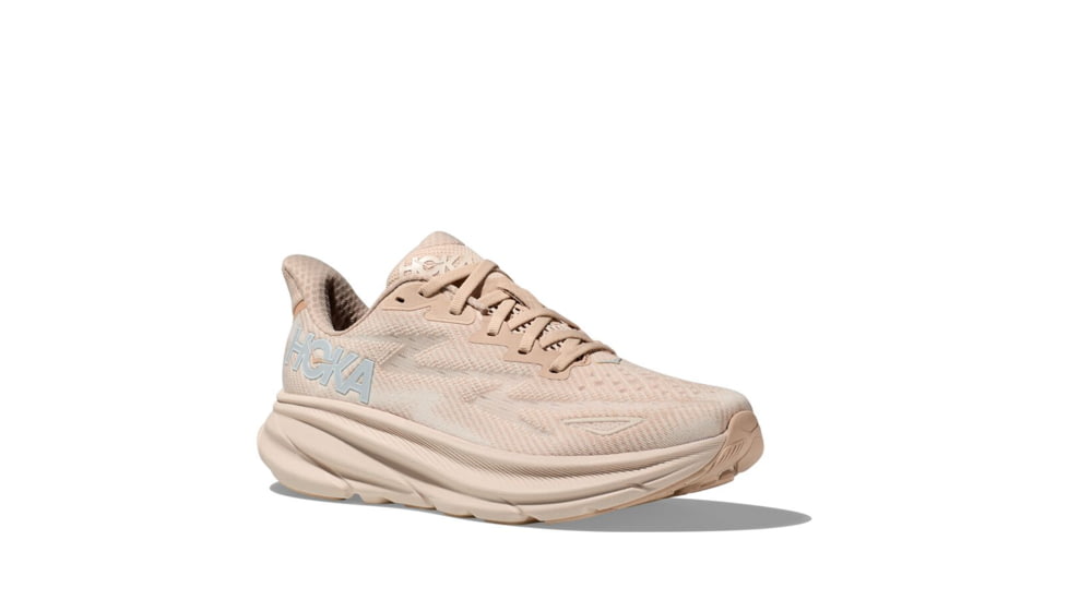 Hoka Clifton 9 Road Running Shoes - Womens, Shifting Sand/Eggnog, 11B, 1127896-SSEG-11B
