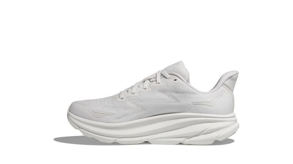 Hoka Clifton 9 Road Running Shoes - Womens, White/White, 10.5B, 1127896-WWH-10.5B
