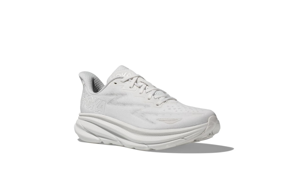 Hoka Clifton 9 Road Running Shoes - Womens, White/White, 10.5B, 1127896-WWH-10.5B