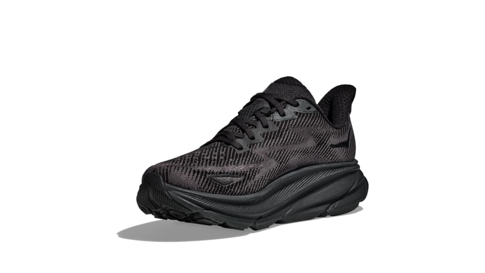 Hoka Clifton 9 Running Shoes - Mens, Black/Black, 14D, 1127895-BBLC-14D