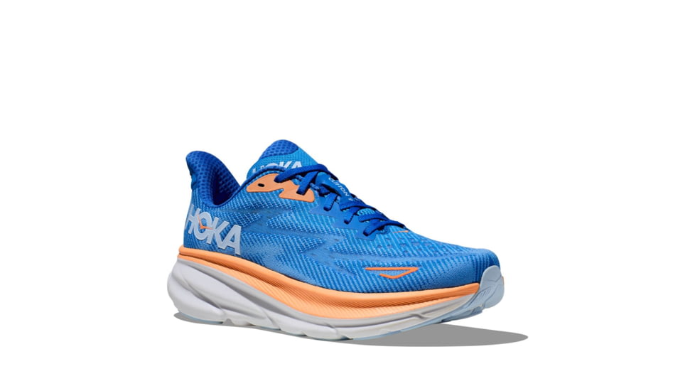 Hoka Clifton 9 Running Shoes - Mens, Coastal Sky/All Aboard, 13D, 1127895-CSAA-13D