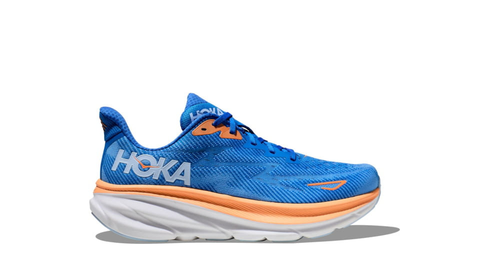 Hoka Clifton 9 Running Shoes - Mens, Coastal Sky/All Aboard, 13D, 1127895-CSAA-13D