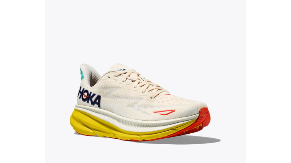 Hoka Clifton 9 Running Shoes - Mens, Eggnog/Passion Fruit, 12D, 1127895-EPFR-12D