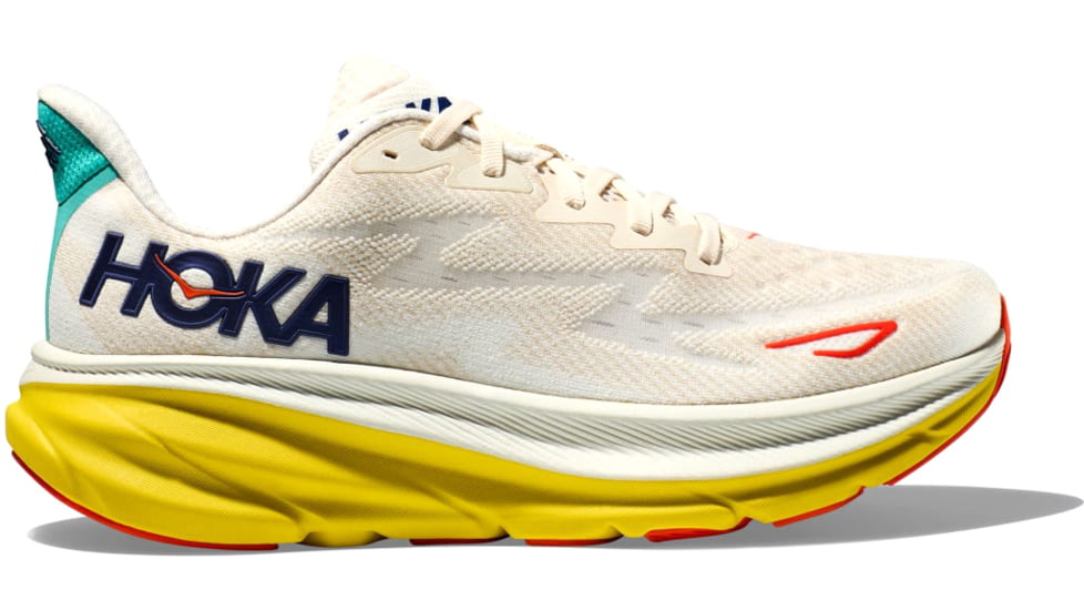 Hoka Clifton 9 Running Shoes - Mens, Eggnog/Passion Fruit, 12D, 1127895-EPFR-12D
