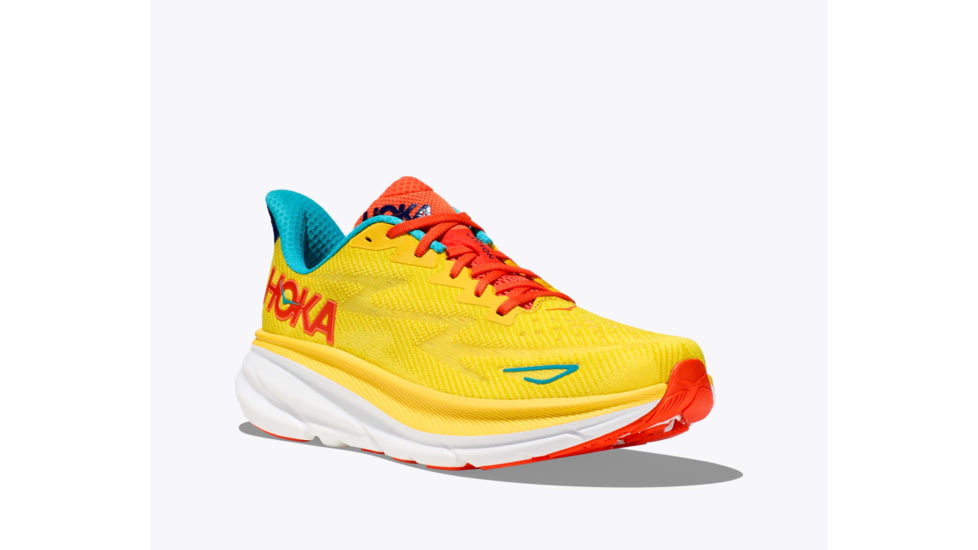 Hoka Clifton 9 Running Shoes - Mens, Passion Fruit/Maize, 13D, 1127895-PFMZ-13D