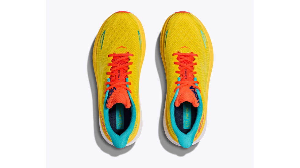 Hoka Clifton 9 Running Shoes - Mens, Passion Fruit/Maize, 13D, 1127895-PFMZ-13D