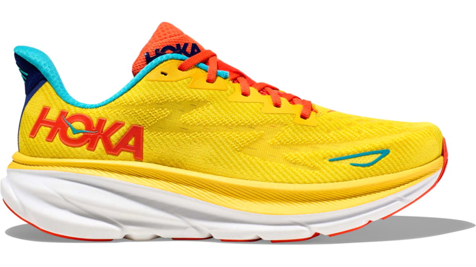 Hoka Clifton 9 Running Shoes - Mens, Passion Fruit/Maize, 13D, 1127895-PFMZ-13D