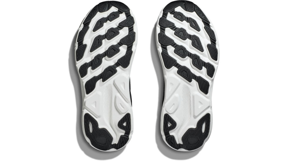 Hoka Clifton 9 Running Shoes, Wide - Mens, Black/White, 7.5EE, 1132210-BWHT-07.5EE