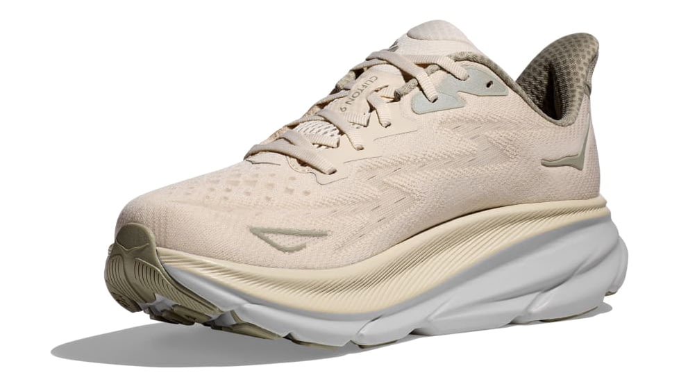 Hoka Clifton 9 Shoes - Mens, Oat Milk/Barley, 10 D, 1127895-OKB-10D