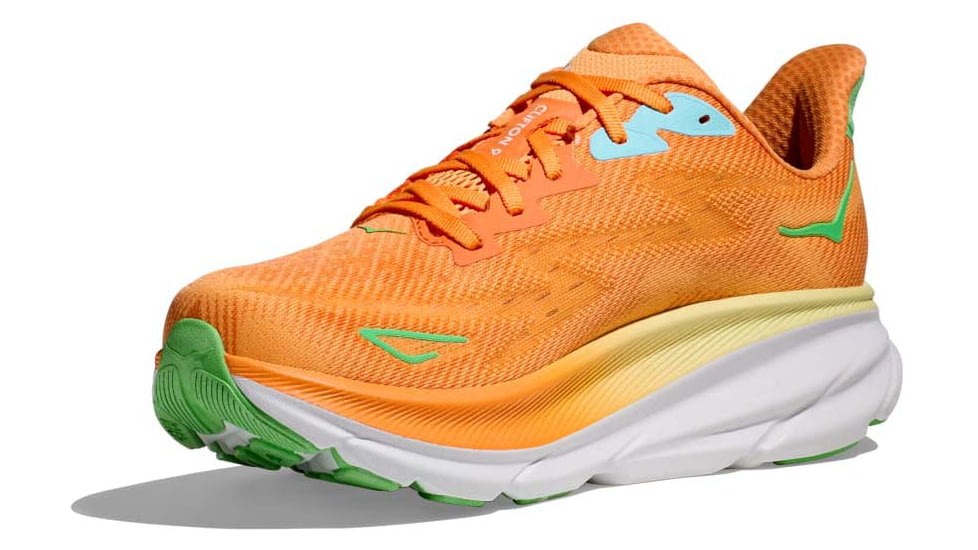 Hoka Clifton 9 Shoes - Mens, Solar Flare/Sherbet, 11.5, 1127895-SRSH-11.5D