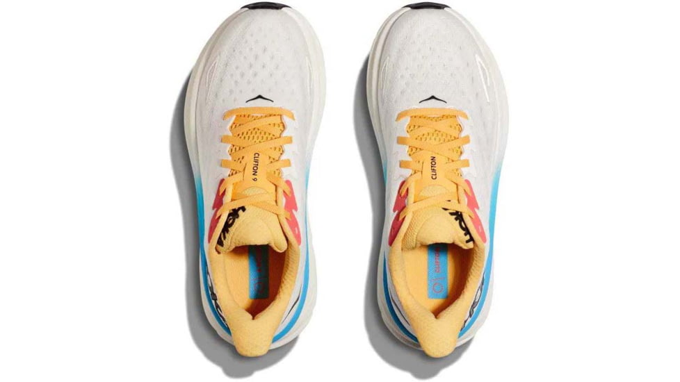 Hoka Clifton 9 Shoes - Womens, Blanc De Blanc/Swim Day, 6, 1127896-BSW-06B