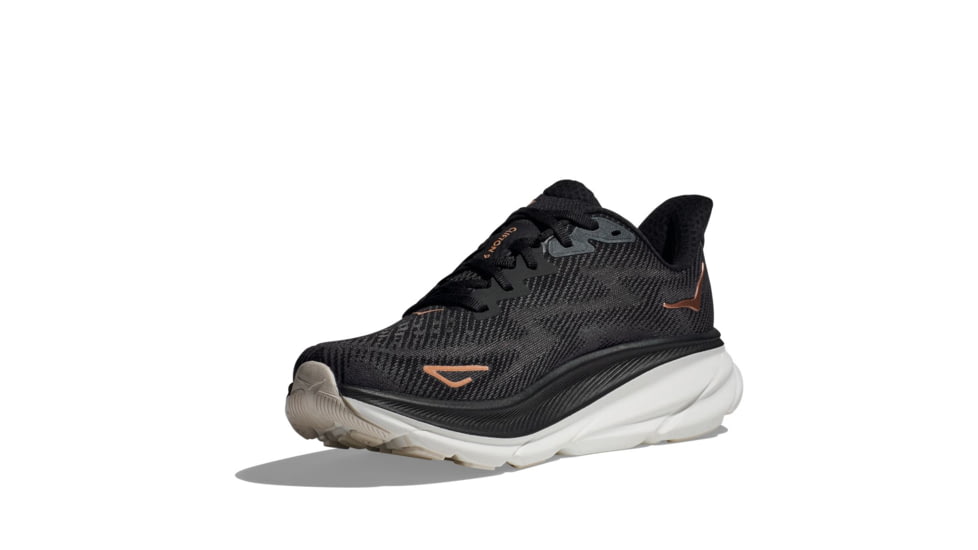 Hoka Clifton 9 Wide Road Running Shoes - Womens, Black/Rose Gold, 11D, 1132211-BRGL-11D