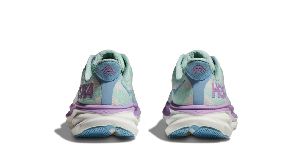 Hoka Clifton 9 Wide Road Running Shoes - Womens, Sunlit Ocean/Lilac Mist, 06.5D, 1132211-SOLM-06.5D
