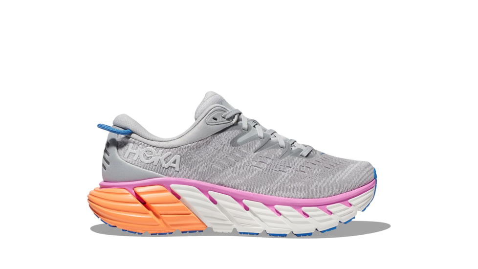 Hoka Gaviota 4 Road Running - Womens, Harbor Mist/Nimbus Cloud, 8.5B, 1123199-HMNC-08.5B