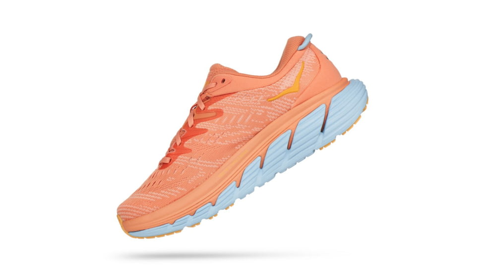 Hoka Gaviota 4 Road Running - Womens, Shell Coral / Peach Parfait, 08.5B, 1123199-SCPP-08.5B