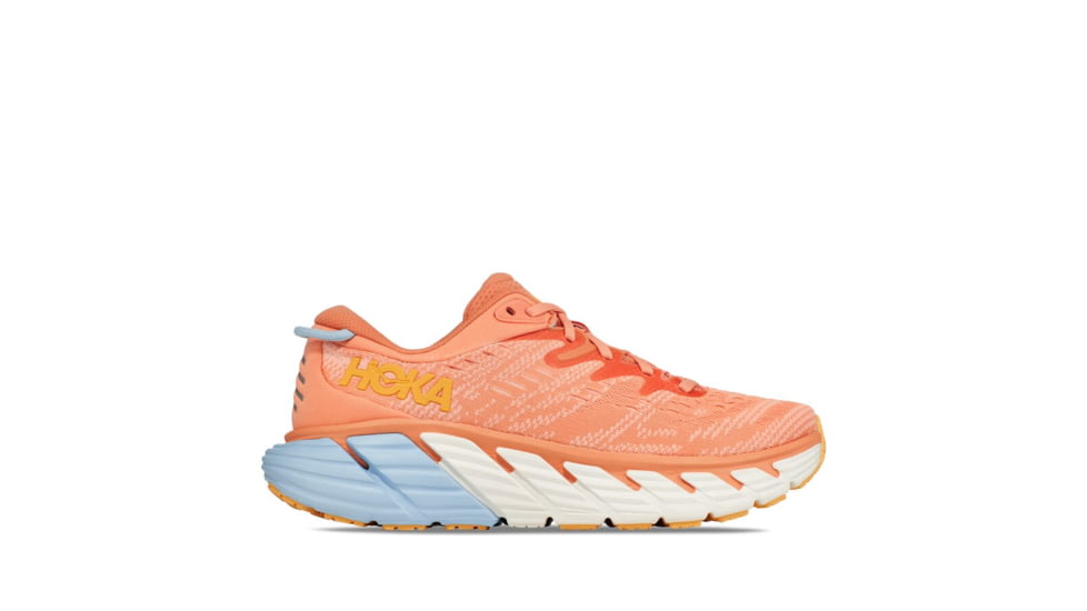 Hoka Gaviota 4 Road Running - Womens, Shell Coral / Peach Parfait, 08.5B, 1123199-SCPP-08.5B