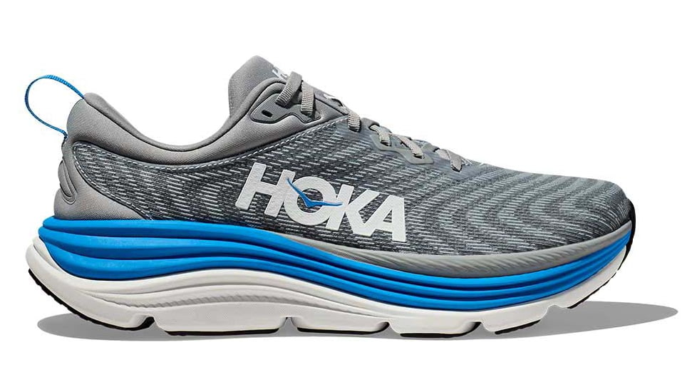 Hoka Gaviota 5 Running Shoes - Mens, Limestone/Diva Blue, 10.5D, 1127929-LDVB-10.5D