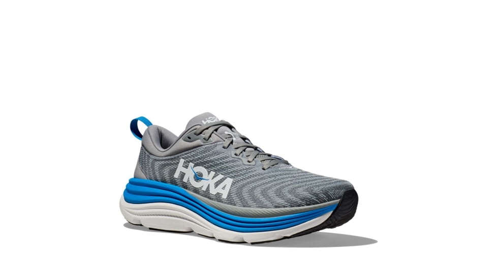 Hoka Gaviota 5 Running Shoes - Mens, Limestone/Diva Blue, 10.5D, 1127929-LDVB-10.5D
