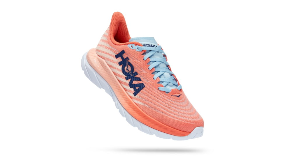 Hoka Mach 5 Road Running - Womens, Camellia / Peach Parfait, 05B, 1127894-CPPF-05B