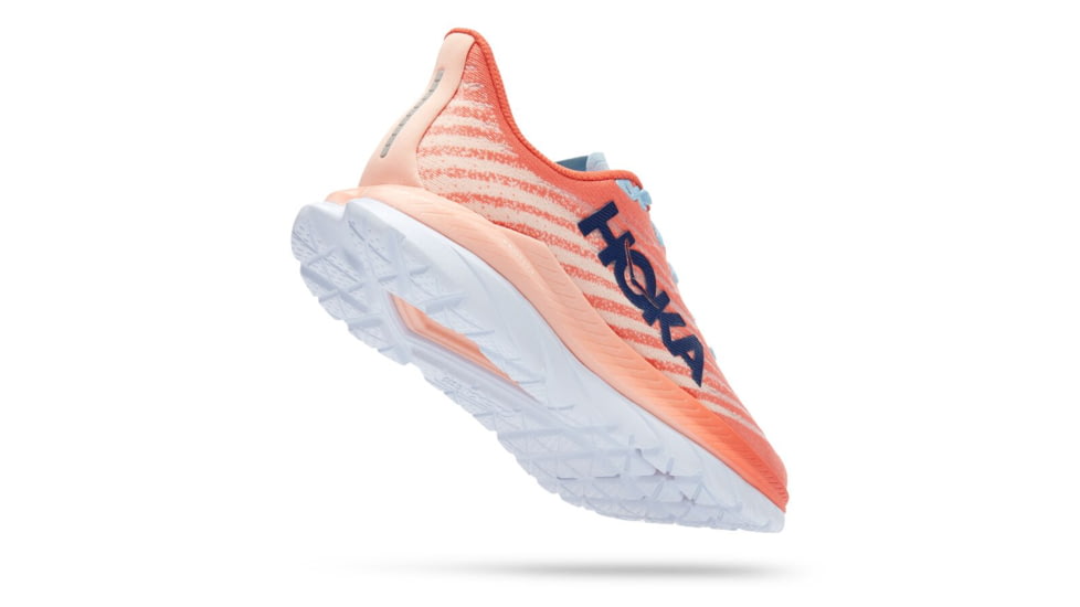 Hoka Mach 5 Road Running - Womens, Camellia / Peach Parfait, 05B, 1127894-CPPF-05B