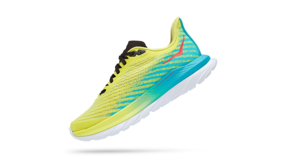 Hoka Mach 5 Road Running - Womens, Evening Primrose / Scuba Blue, 08.5B, 1127894-EPSB-08.5B