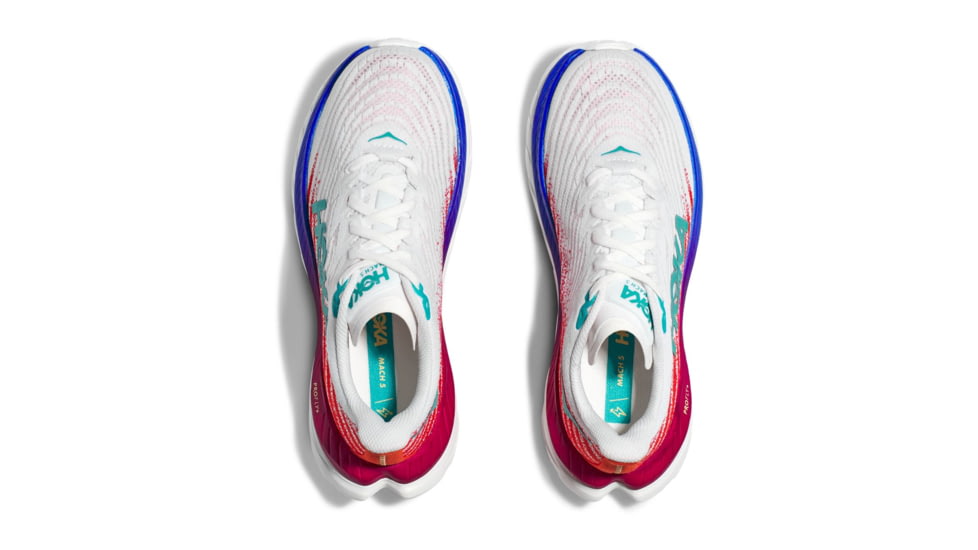 Hoka Mach 5 Road Running - Womens, White/Flame, 7B, 1127894-WFM-07B
