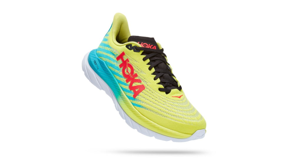 Hoka Mach 5 Running Shoes - Mens, Evening Primrose / Scuba Blue, 09D, 1127893-EPSB-09D