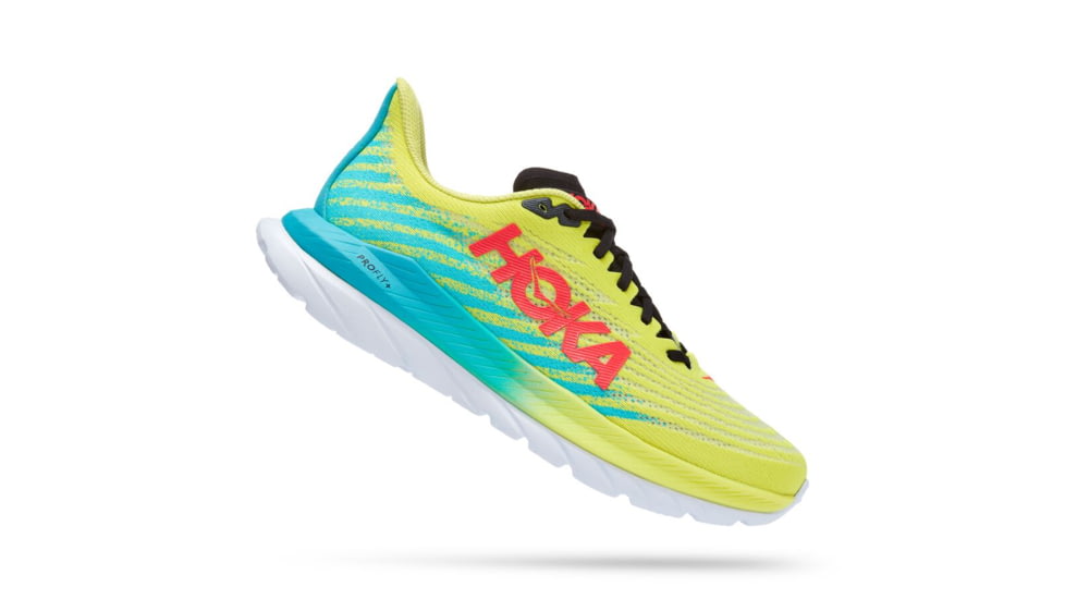 Hoka Mach 5 Running Shoes - Mens, Evening Primrose / Scuba Blue, 09D, 1127893-EPSB-09D