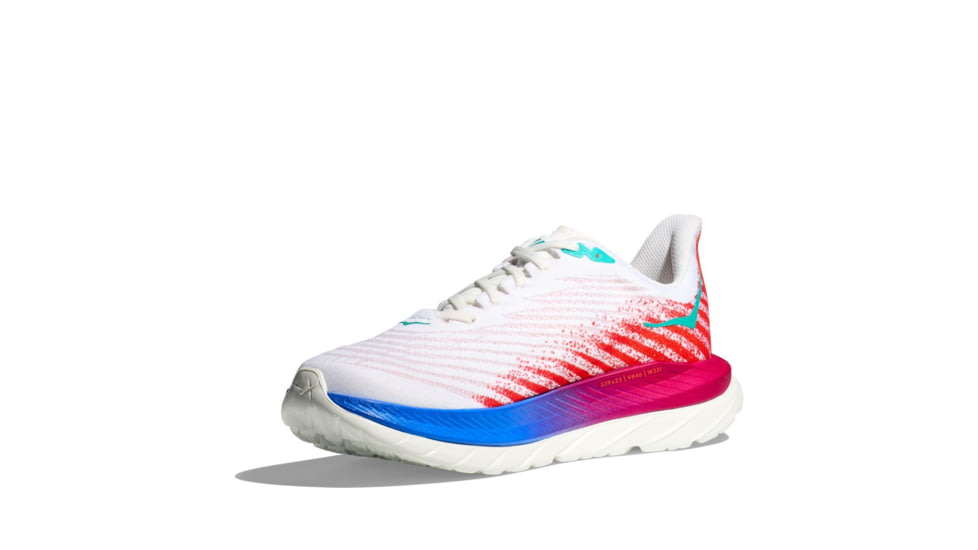 Hoka Mach 5 Running Shoes - Mens, White/Flame, 10.5D, 1127893-WFM-10.5D