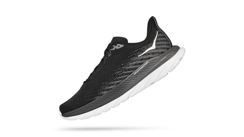 Hoka Mach 5 Wide Road Running - Womens, Black / Castlerock, 06D, 1136678-BCSTL-06D