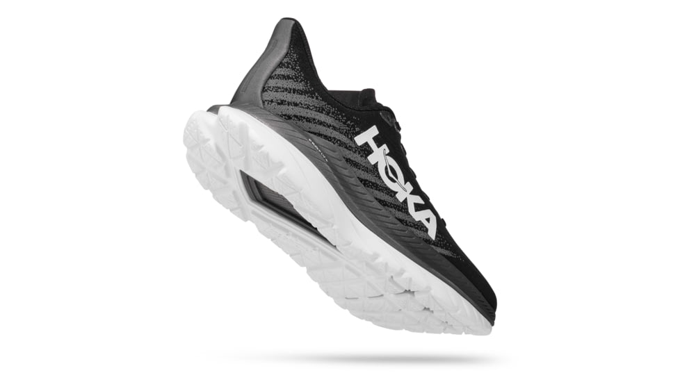 Hoka Mach 5 Wide Road Running - Womens, Black / Castlerock, 06D, 1136678-BCSTL-06D