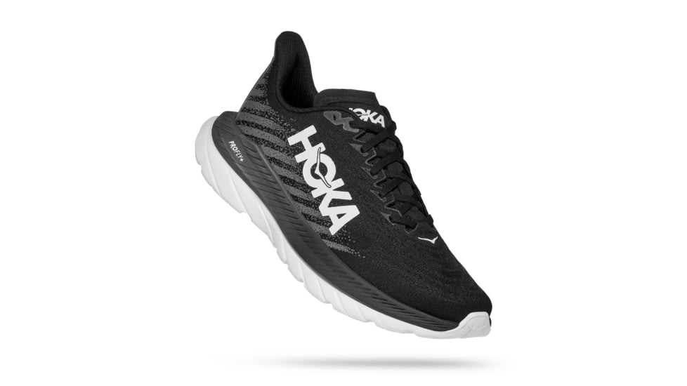 Hoka Mach 5 Wide Road Running - Womens, Black / Castlerock, 06D, 1136678-BCSTL-06D