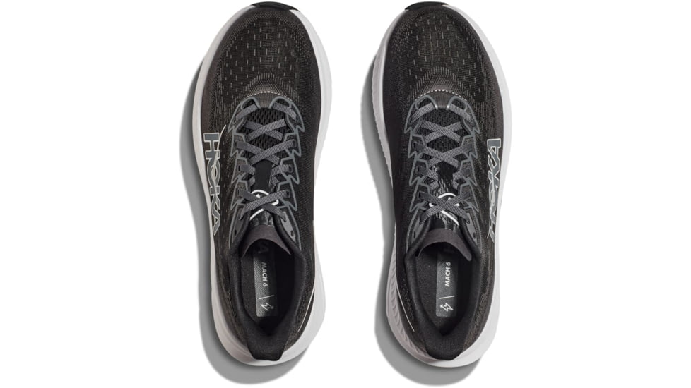 Hoka Mach 6 Shoes - Mens, Black/White, 11.5 D, 1147790-BWHT-11.5D