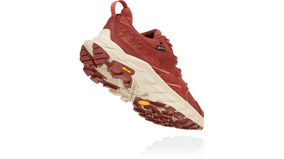 Hoka Anacapa Low GTX Shoes - Womens, Cherry Mahogany / Hot Sauce, 6B, 1119373-CMHS-06B