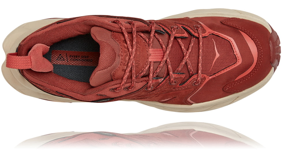 Hoka Anacapa Low GTX Shoes - Womens, Cherry Mahogany / Hot Sauce, 6B, 1119373-CMHS-06B