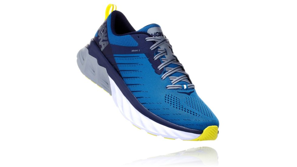 Hoka Arahi 3 Road Running Shoes - Men's, Blue Sapphire/Mood Indigo, Medium, 8.5, 1104097-BSMI-8.5