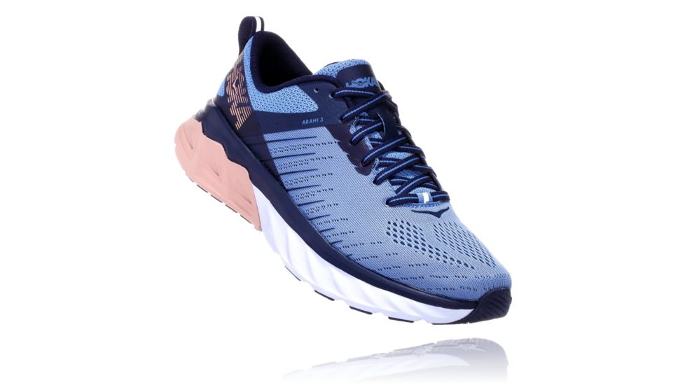 Hoka Arahi 3 Road Running Shoes - Women's, Allure/Mood Indigo, Medium, 5, 1104099-AMIN-5