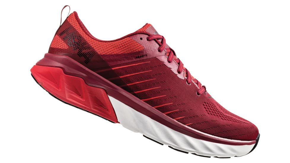 Hoka Arahi 3 Running Shoes - Mens, Rio Red / Poppy Red, Medium, 7, 1104097-RRPR-07