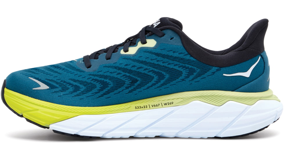 Hoka Arahi 6 Shoes - Mens, Blue Graphite / Blue Coral, 7.5D, 1123194-BGBCR-07.5D