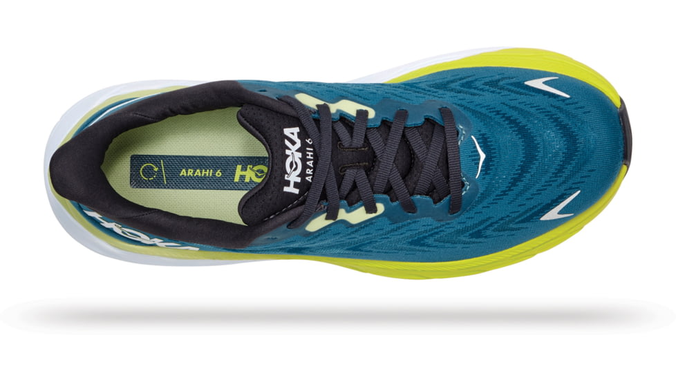 Hoka Arahi 6 Shoes - Mens, Blue Graphite / Blue Coral, 7.5D, 1123194-BGBCR-07.5D