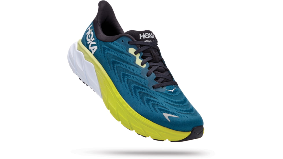 Hoka Arahi 6 Shoes - Mens, Blue Graphite / Blue Coral, 7.5D, 1123194-BGBCR-07.5D
