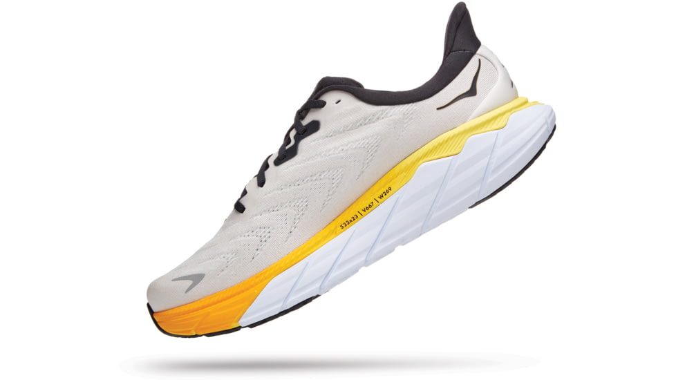 Hoka Arahi 6 Shoes - Mens, Nimbus Cloud / Blanc De Blanc, 7.5D, 1123194-NCBDB-07.5D
