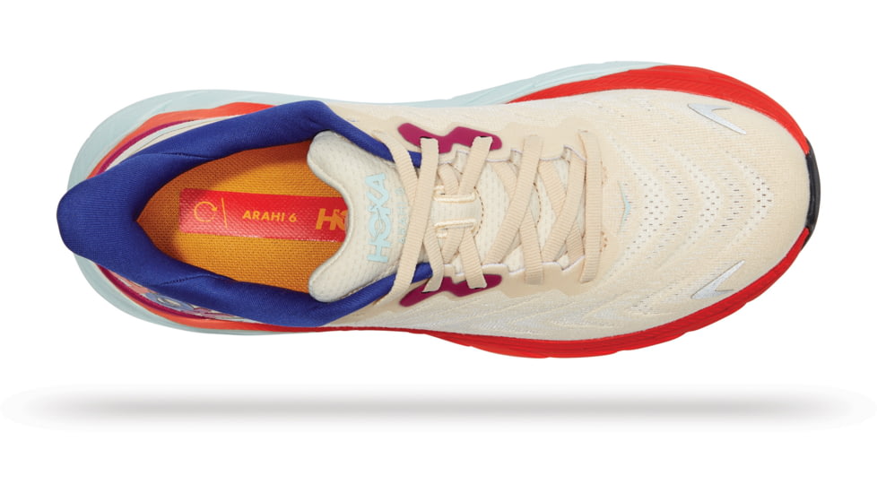 Hoka Arahi 6 Shoes - Mens, Short Bread / Fiesta, 10.5D, 1123194-SBFS-10.5D