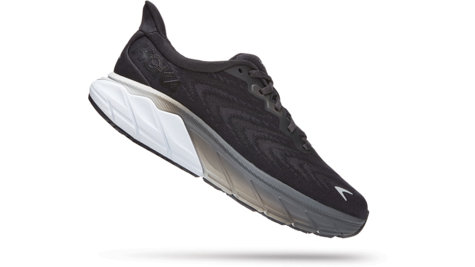 Hoka Arahi 6 Shoes - Womens, Black / White, 10B, 1123195-BWHT-10B