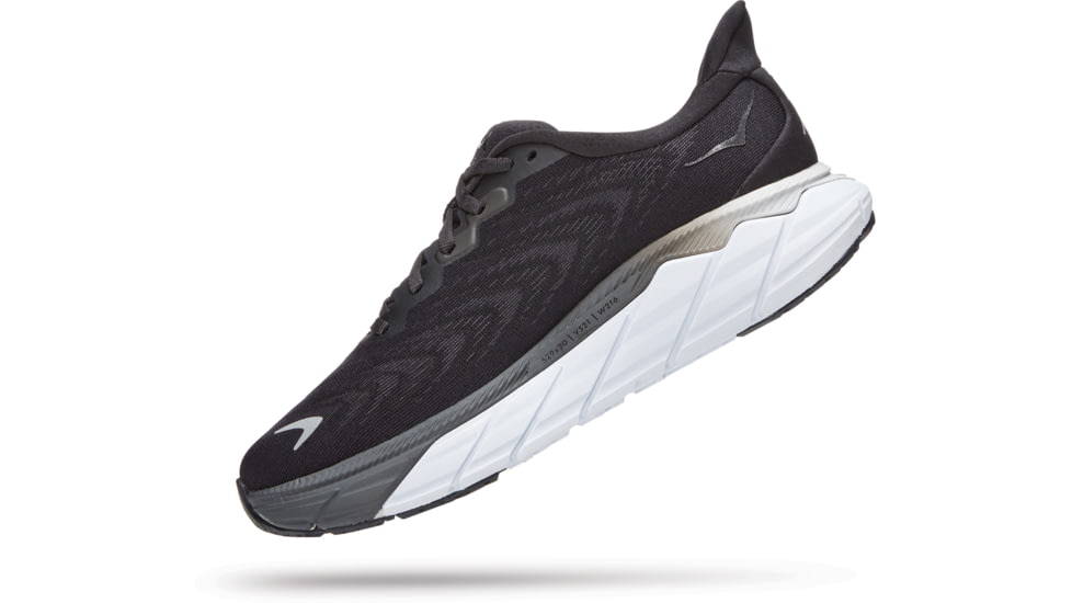 Hoka Arahi 6 Shoes - Womens, Black / White, 10B, 1123195-BWHT-10B