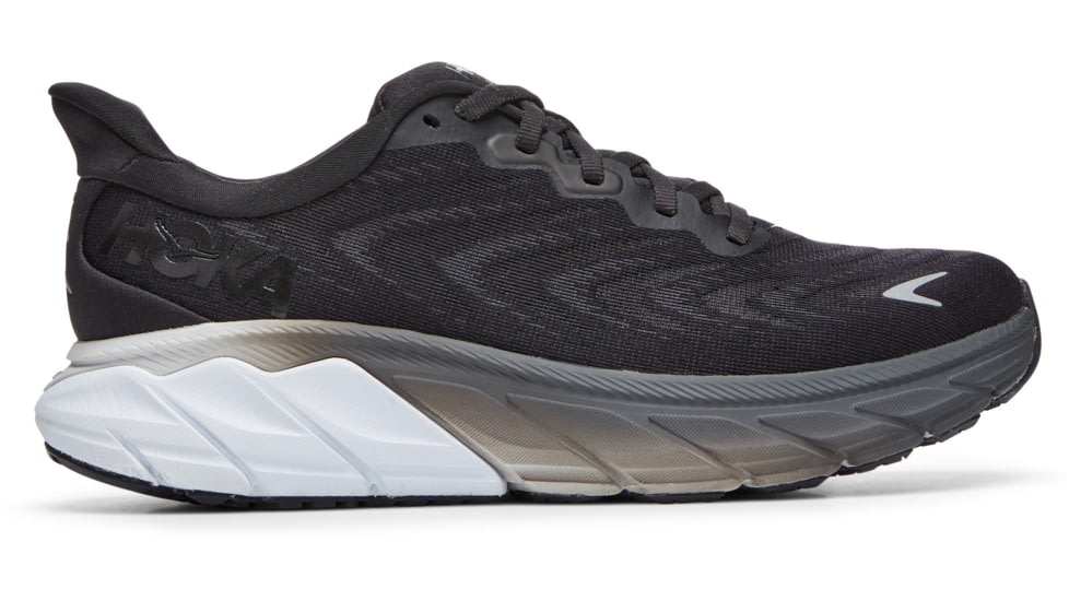 Hoka Arahi 6 Shoes - Womens, Black / White, 10B, 1123195-BWHT-10B