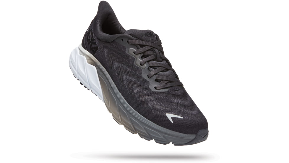 Hoka Arahi 6 Shoes - Womens, Black / White, 10B, 1123195-BWHT-10B